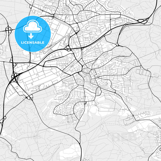 Vector PDF map of Boblingen, Germany