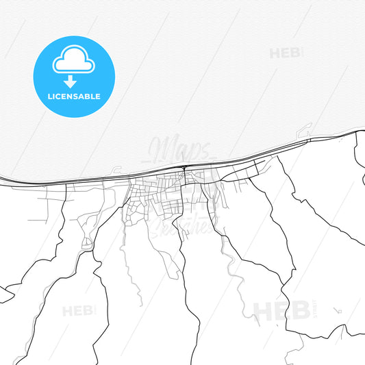 Vector PDF map of Bulancak, Turkey