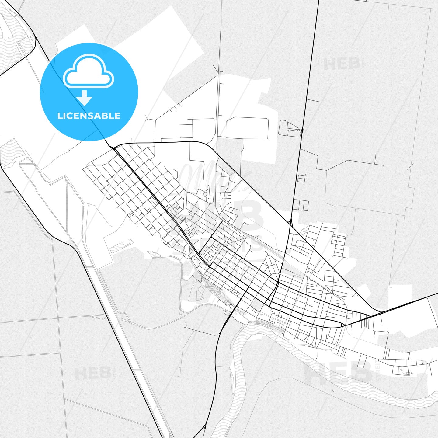 Vector PDF map of Călărași, Romania