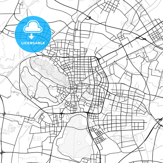 Vector PDF map of Changshu, China