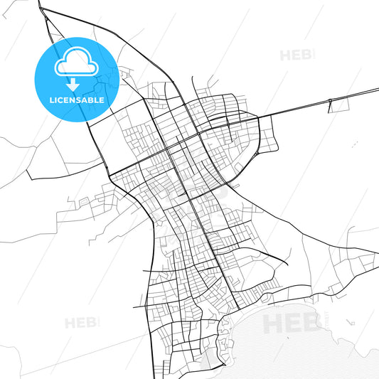 Vector PDF map of Didim, Turkey