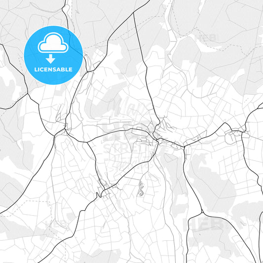 Vector PDF map of Dreieich, Germany