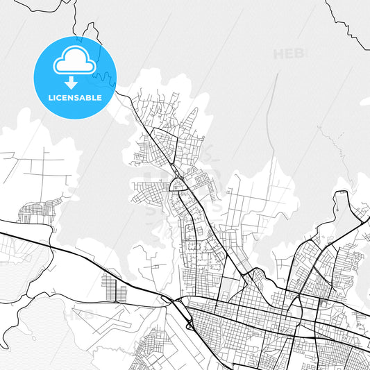 Vector PDF map of El Limon, Venezuela