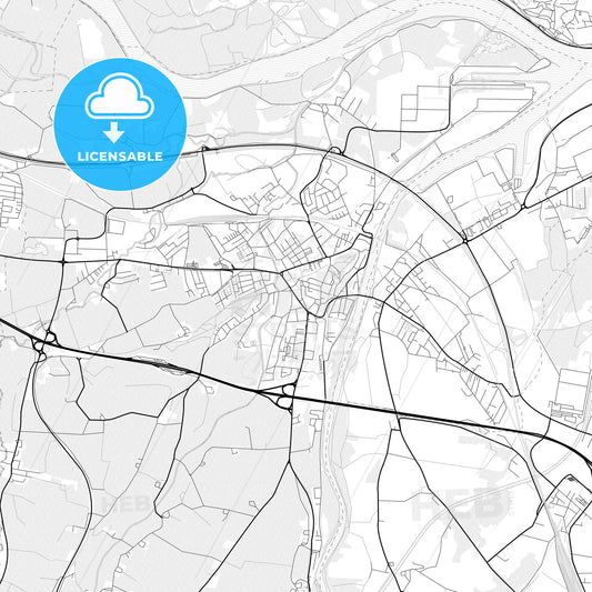 Vector PDF map of Enns, Austria