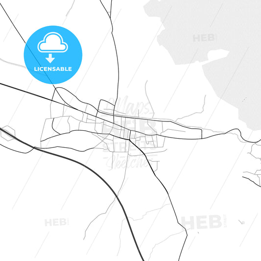 Vector PDF map of Erzin, Turkey