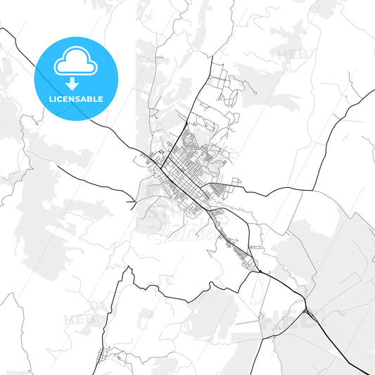 Vector PDF map of Facatativa, Colombia