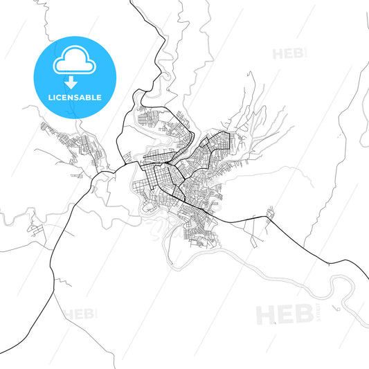 Vector PDF map of Florencia, Colombia