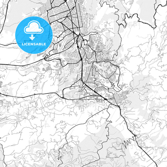 Vector PDF map of Floridablanca, Colombia