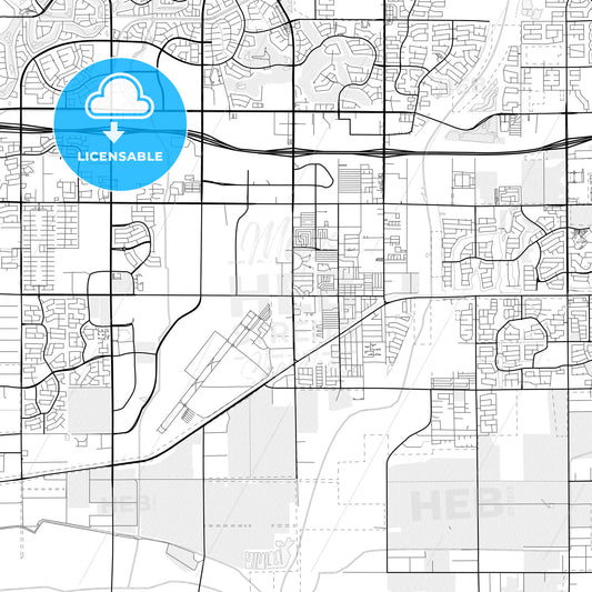 Vector PDF map of Goodyear, Arizona, United States