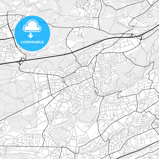 Vector PDF map of Haan, Germany