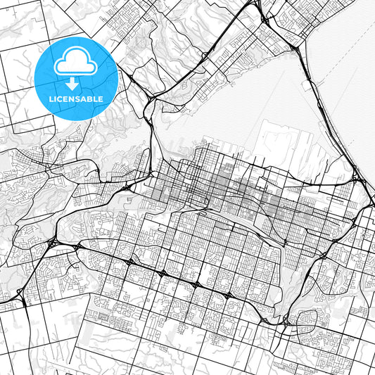 Vector PDF map of Hamilton, Canada