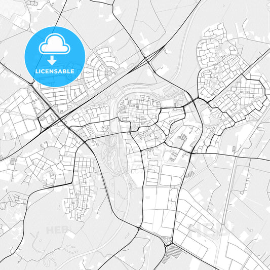 Vector PDF map of Hardenberg, Netherlands