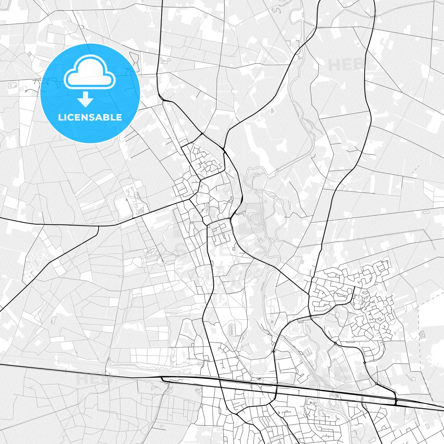 Vector PDF map of Hellendoorn, Netherlands