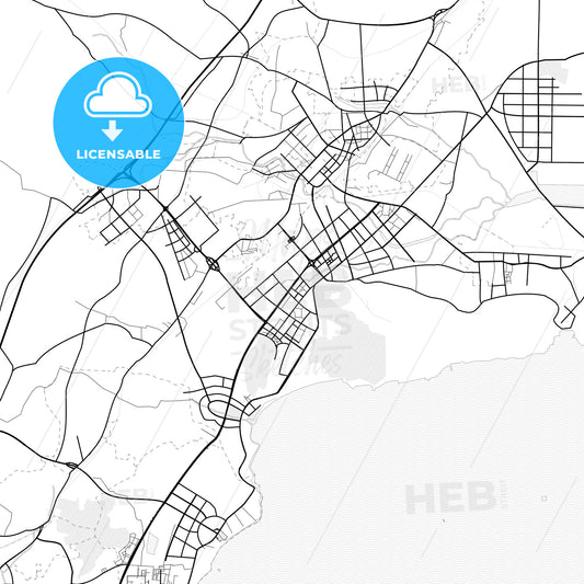 Vector PDF map of Huludao, China