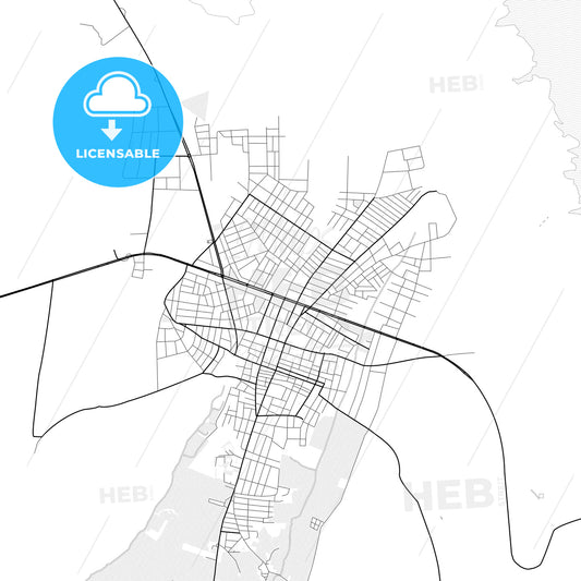 Vector PDF map of Kahta, Turkey