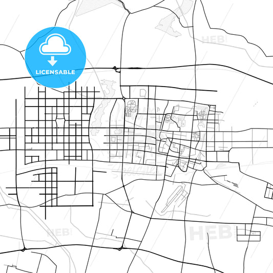 Vector PDF map of Kaifeng, China