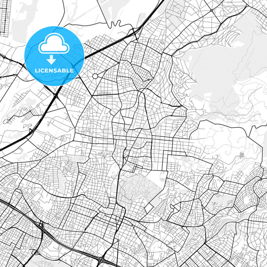 Vector PDF map of Kifissia, Greece