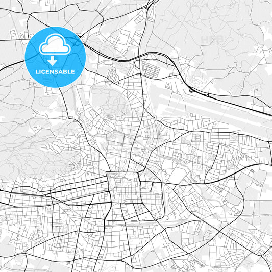 Vector PDF map of Klagenfurt, Austria