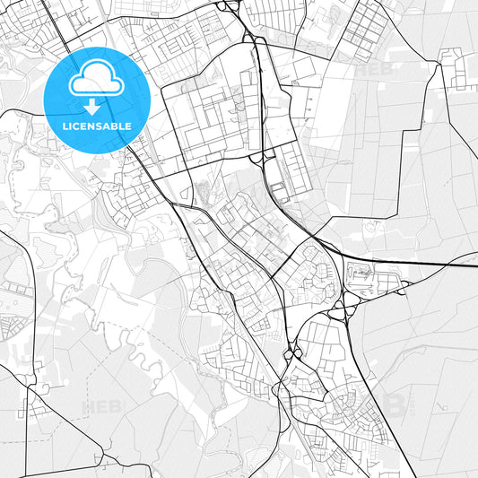 Vector PDF map of Laatzen, Germany