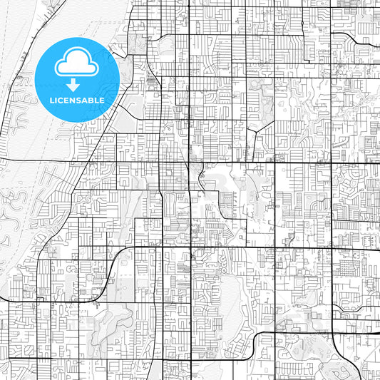 Vector PDF map of Largo, Florida, United States