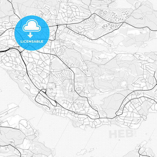 Vector PDF map of Lidingö, Sweden