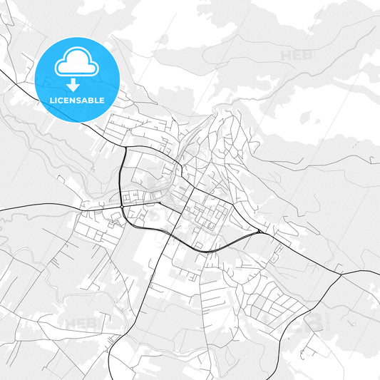 Vector PDF map of Livno, Bosnia and Herzegovina