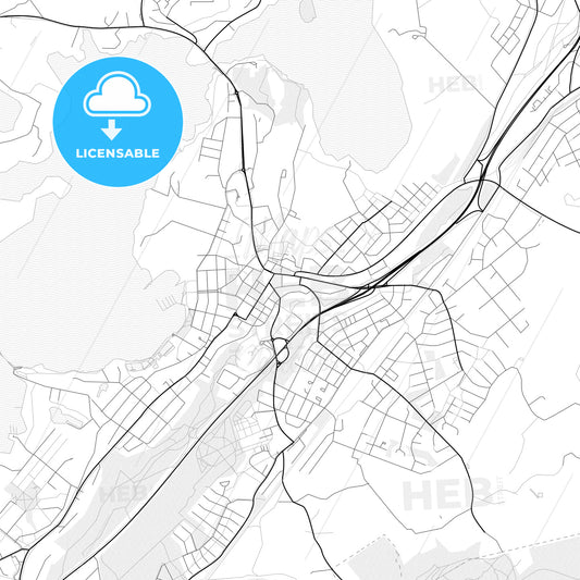 Vector PDF map of Lohja, Finland