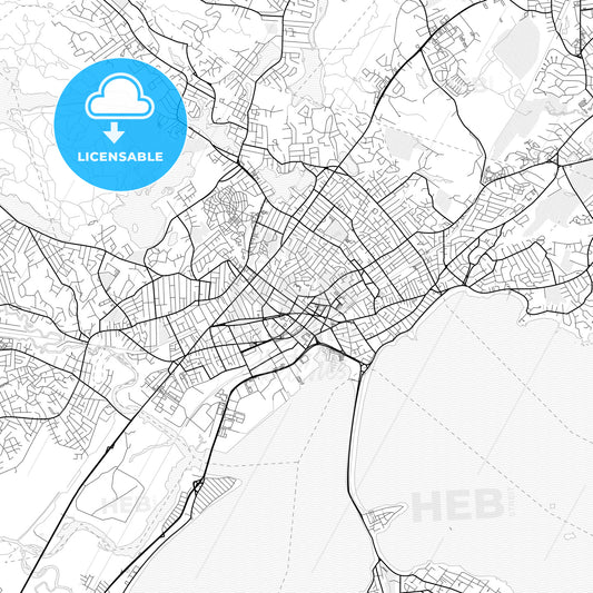 Vector PDF map of Lynn, Massachusetts, United States