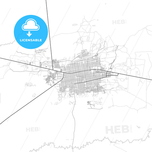 Vector PDF map of Maicao, Colombia