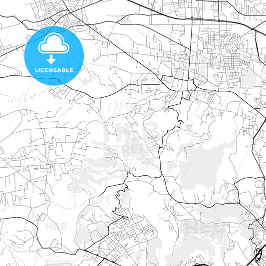 Vector PDF map of Marano di Napoli, Italy