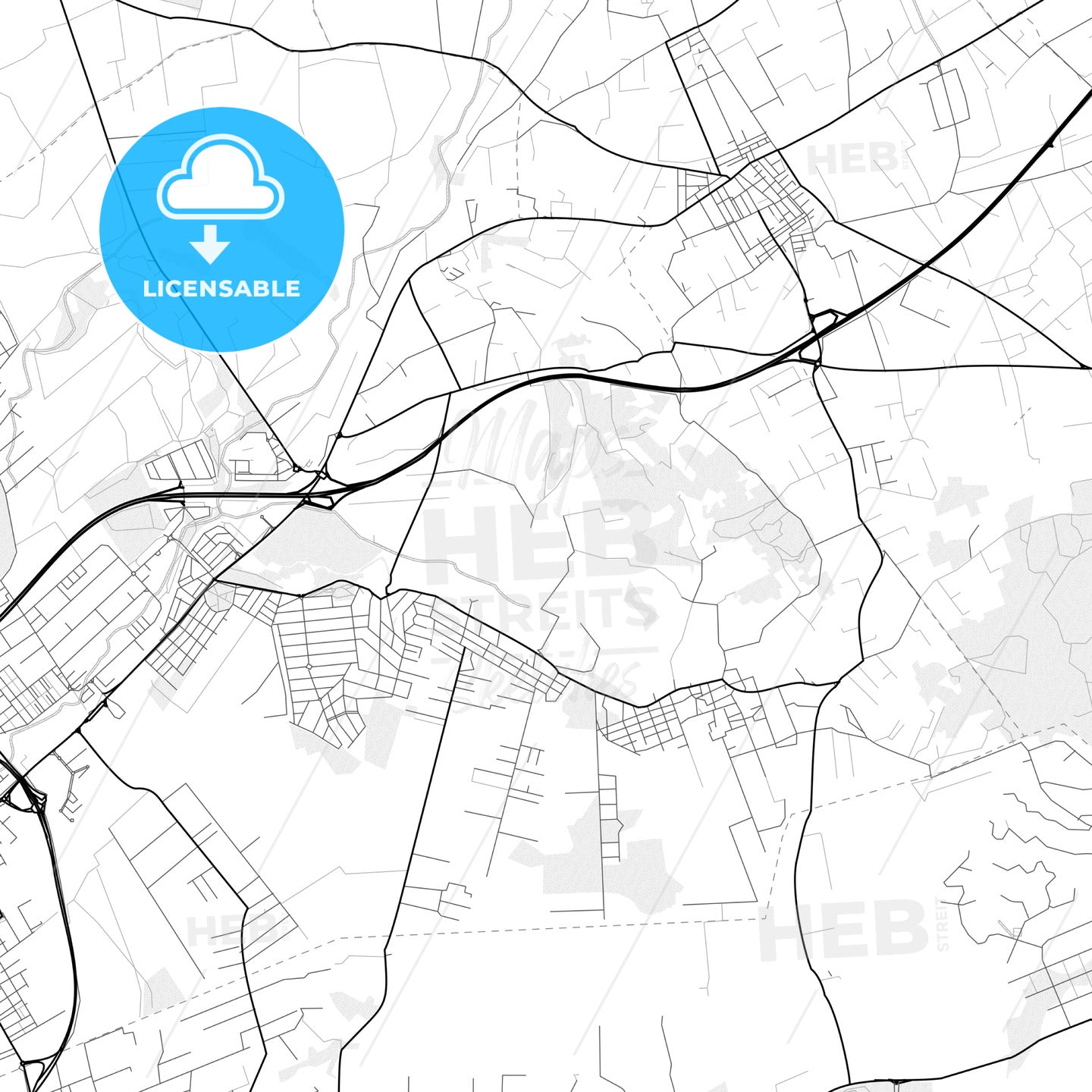 Vector PDF map of Marratxí, Spain