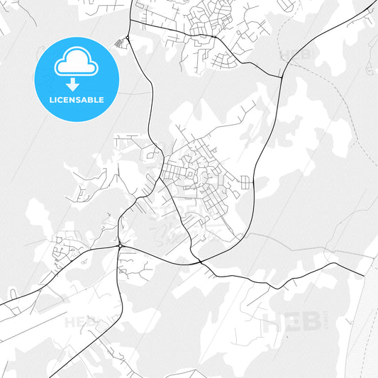 Vector PDF map of Matoury, France