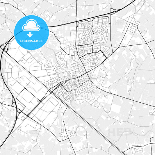 Vector PDF map of Meierijstad, Netherlands