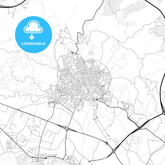 Vector PDF map of Motril, Spain