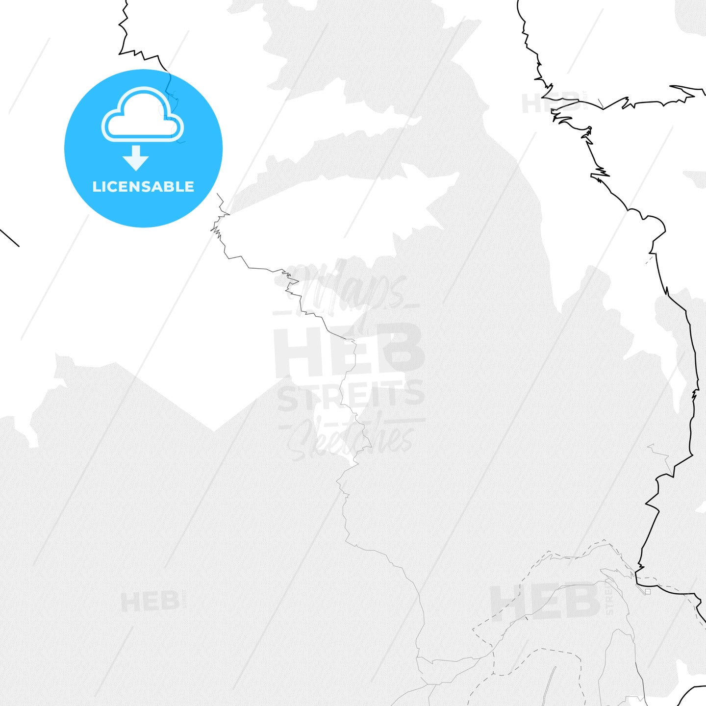 Vector PDF map of Mucumpiz, Venezuela