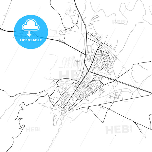 Vector PDF map of Muş, Turkey