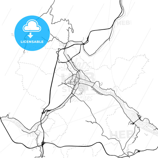 Vector PDF map of Nanping, China