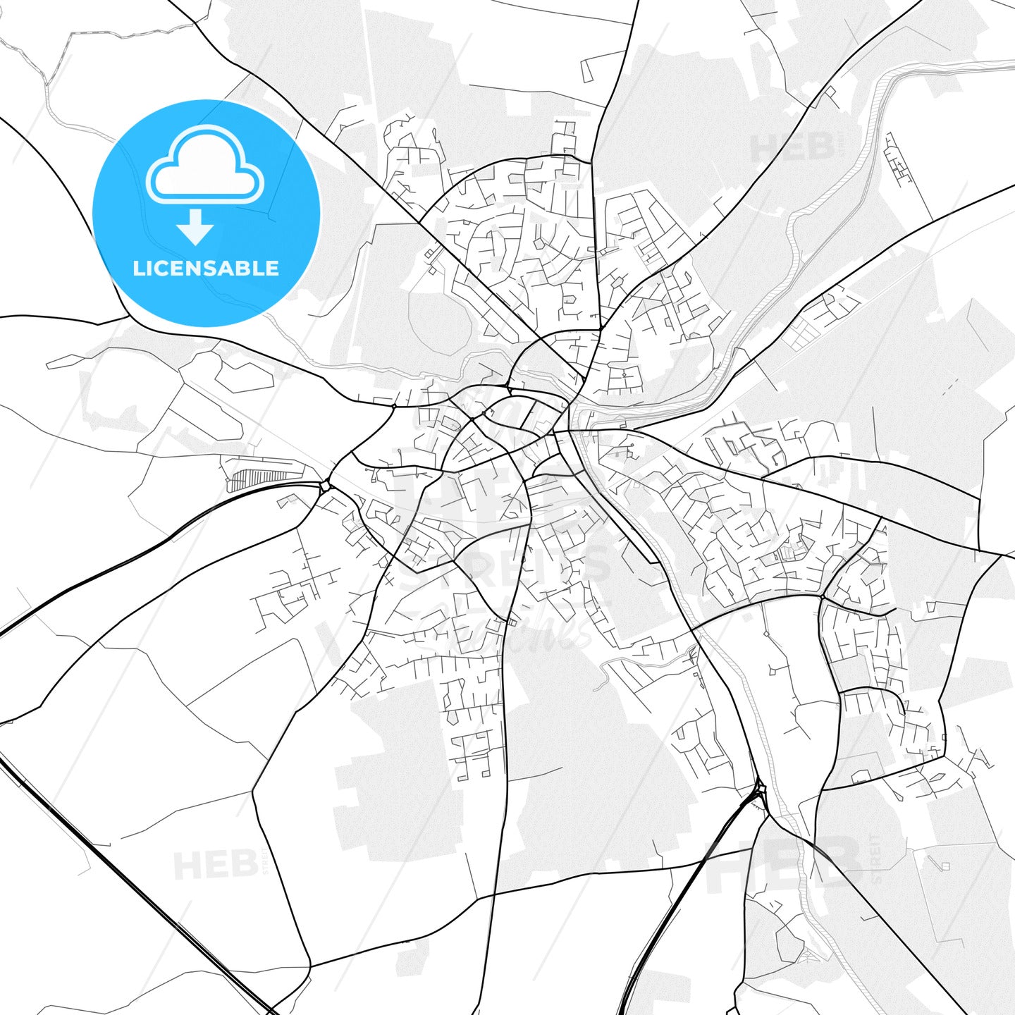 Vector PDF Map Of Navan Ireland HEBSTREITS   Vector PDF Map Of Navan Ireland 