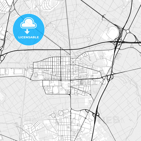 Vector PDF map of Neu-Isenburg, Germany