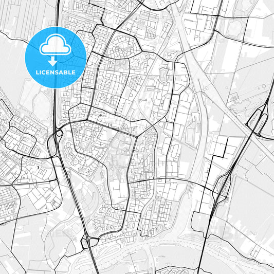 Vector PDF map of Nieuwegein, Netherlands