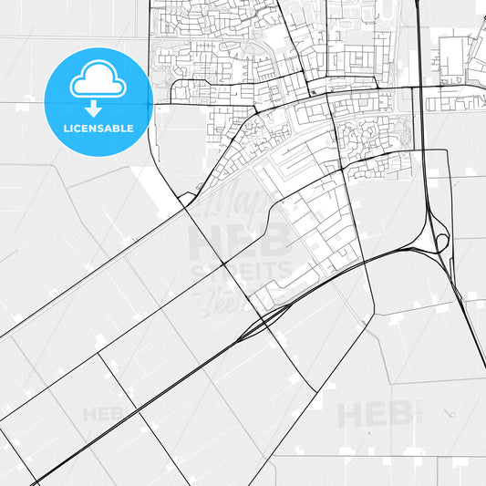 Vector PDF map of Noordoostpolder, Netherlands