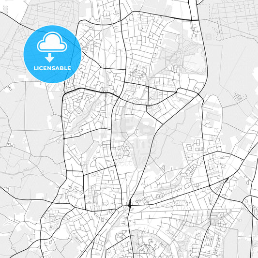 Vector PDF map of Norderstedt, Germany