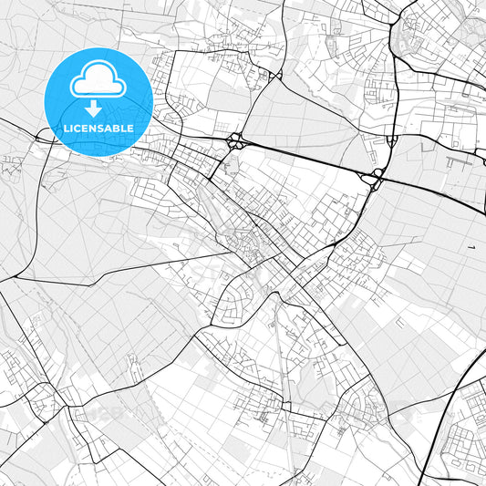 Vector PDF map of Oberursel (Taunus), Germany