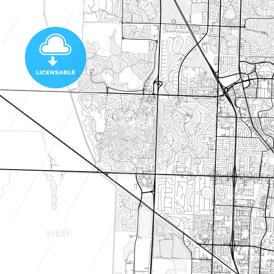 Vector PDF map of Palm Beach Gardens, Florida, United States