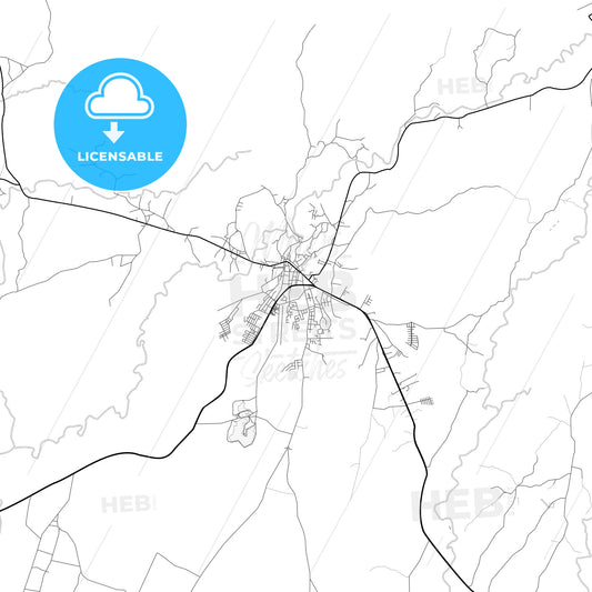 Vector PDF map of Penonomé, Panama