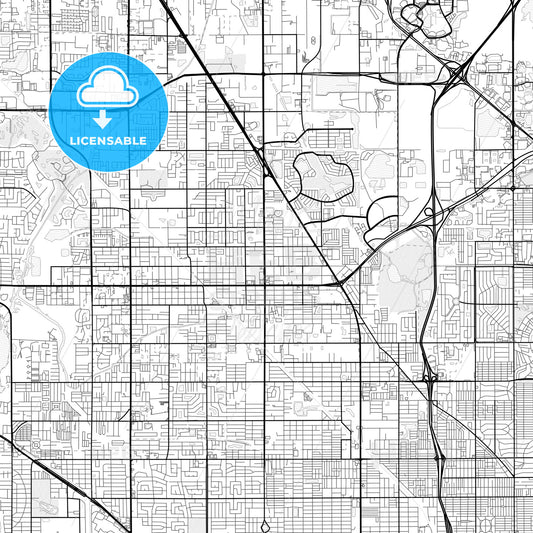 Vector PDF map of Pinellas Park, Florida, United States