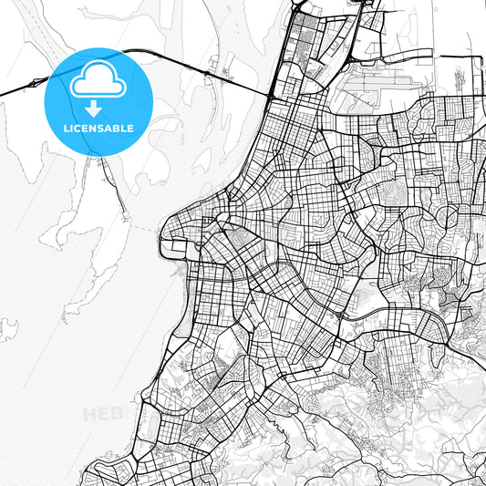 Vector PDF map of Poa, Brazil