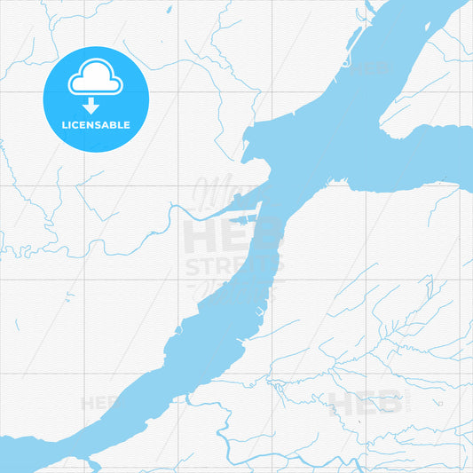 Vector PDF map of Quebec City, Canada