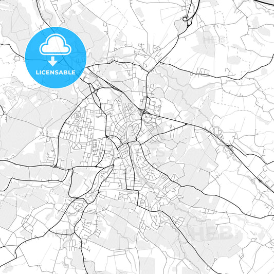 Vector PDF map of Ried im Innkreis, Austria