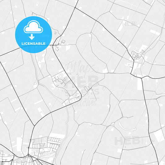 Vector PDF map of Schouwen-Duiveland, Netherlands